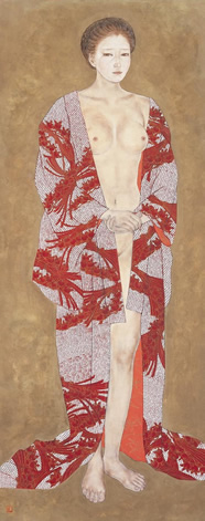 図版：「萌春」 170.6×69.1cm