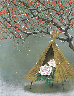 図版:「淡 雪」 116.7×90.9㎝