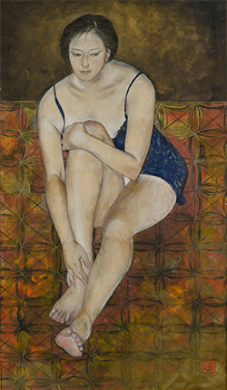 図版：「回想」113.8 x 66.5cm