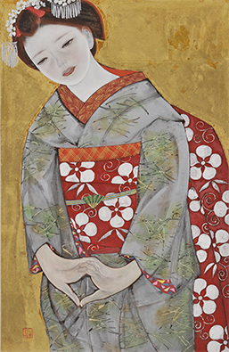 図版：「舞妓立像」61.4 × 39.8cm